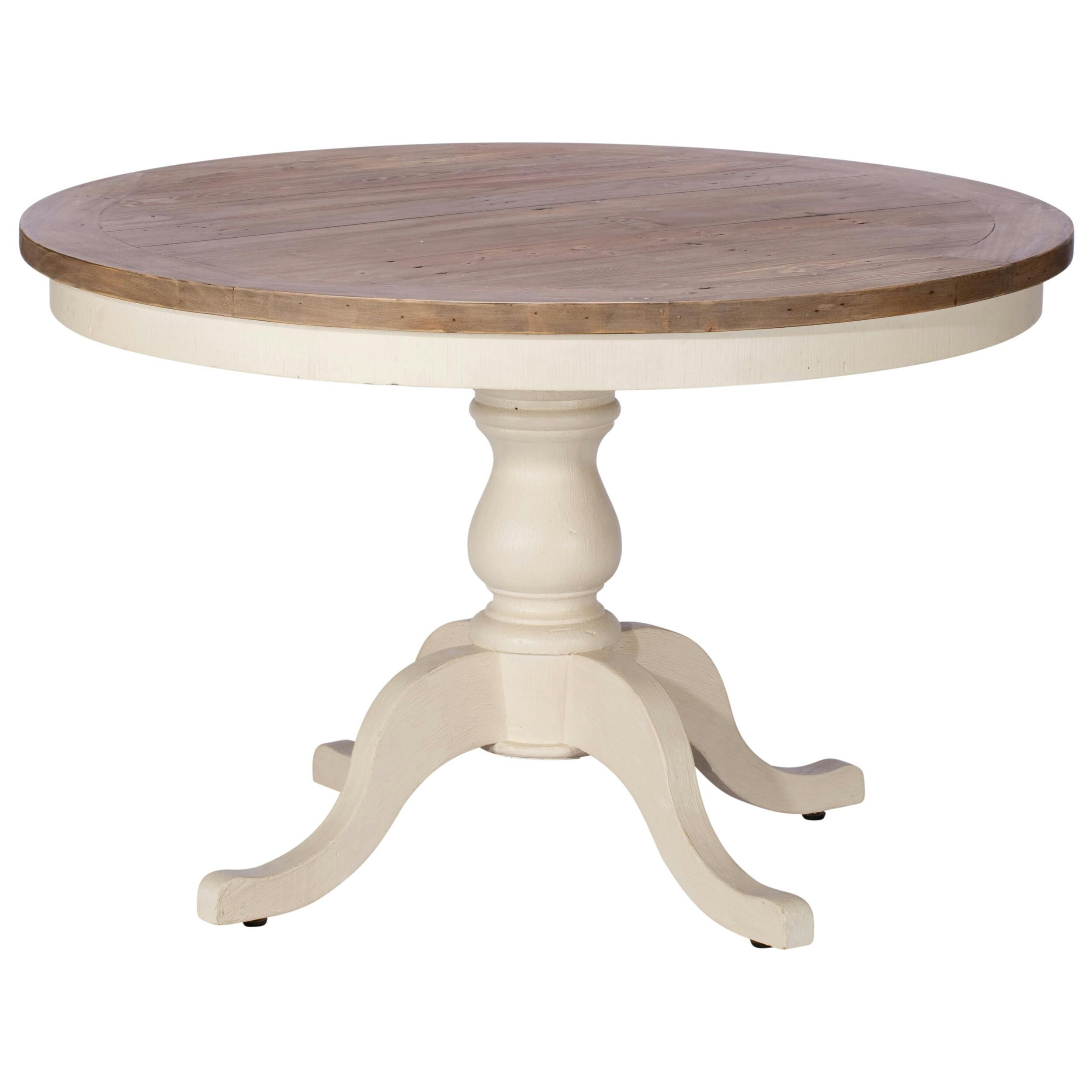 Table à manger ronde blanche 120 cm BRISTOL