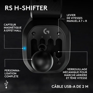 Levier de vitesses LOGITECH RS H-SHIFTER - BLACK