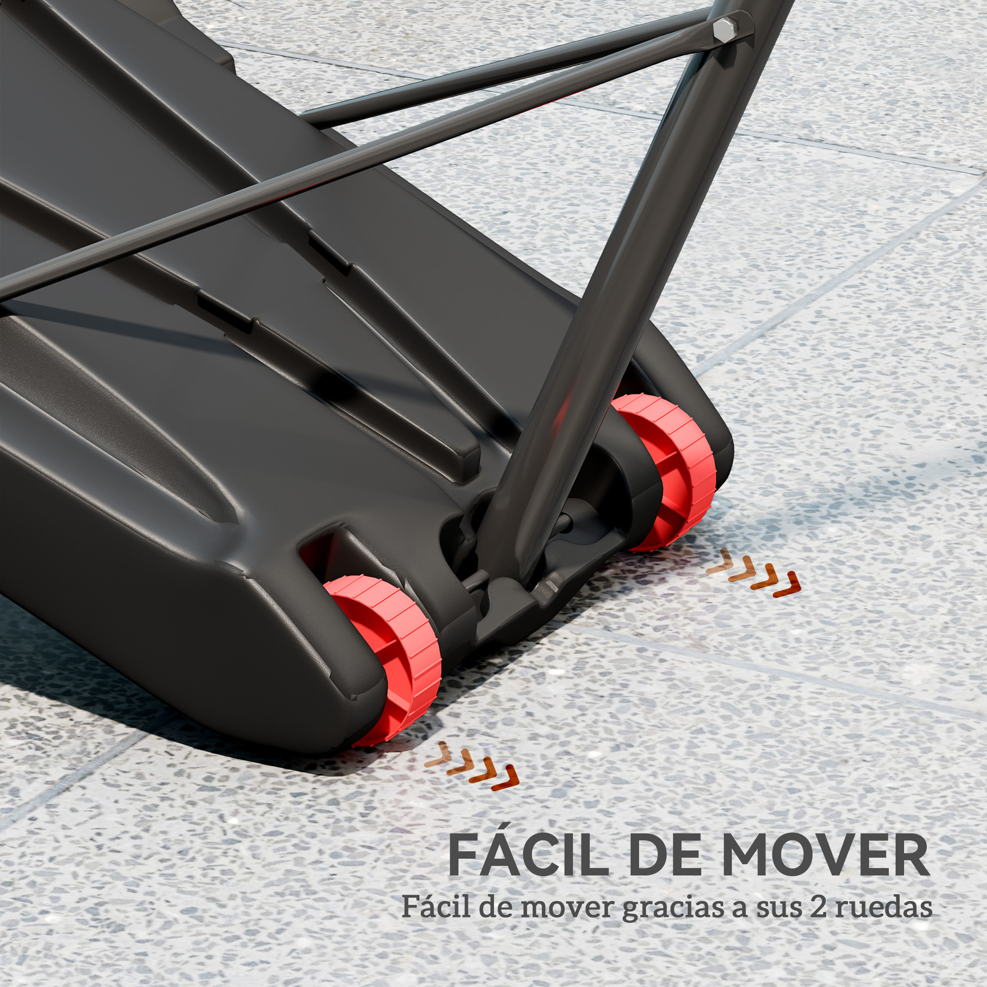 Canasta de Baloncesto para Exterior con Tablero de Dardos Aro de Baloncesto Portátil con Altura Ajustable 210-247 cm Ruedas Base Rellenable para Adolescentes y Adulto Negro