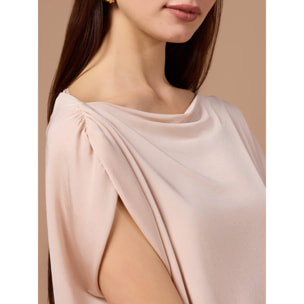 Oltre - T-shirt drappeggiata - Rosa