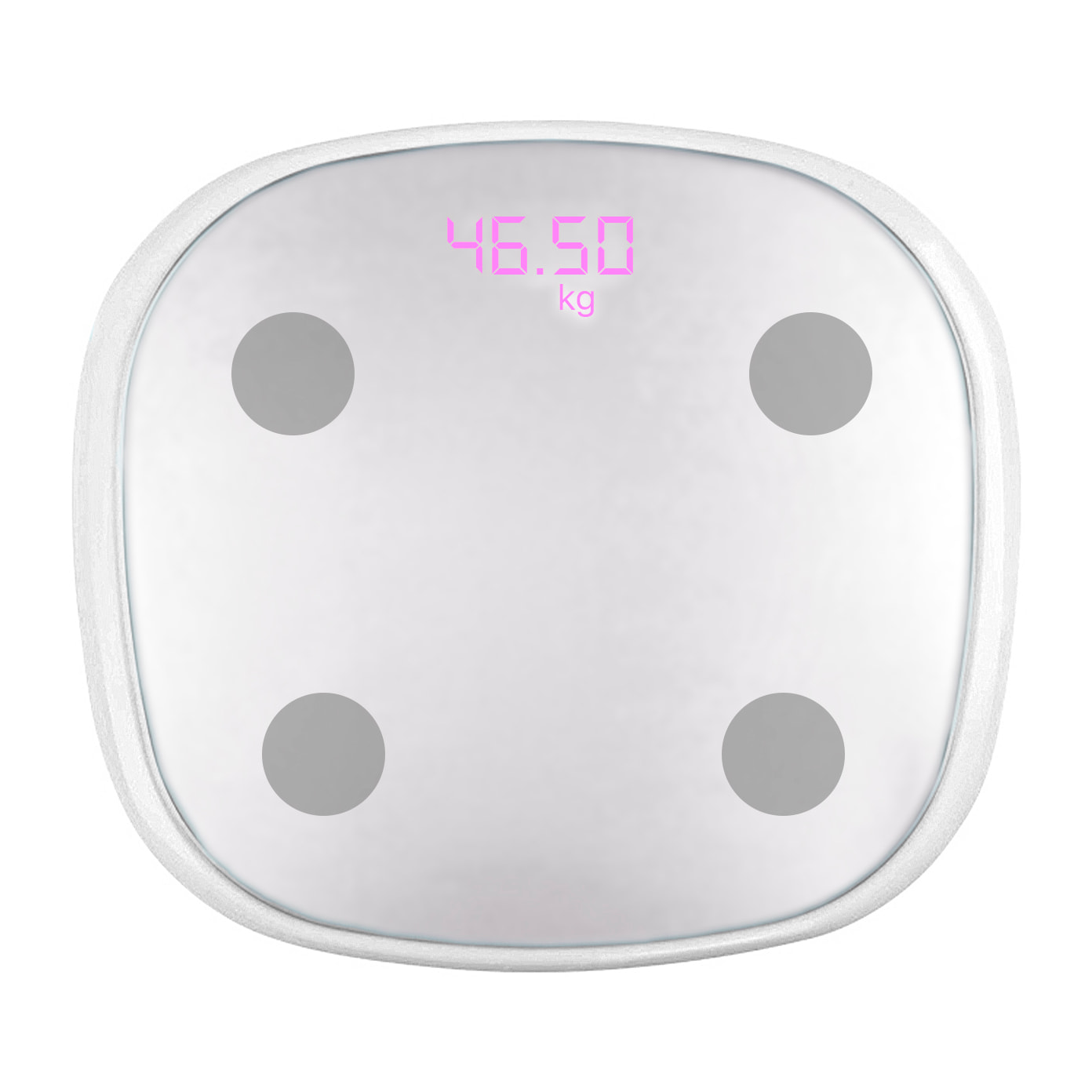 Báscula inteligente Bluetooth con termómetro. Aplicación con análisis corporal. Batería recargable.