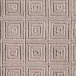 Tapis salon, motif géométrique relief, taur, chaleureux