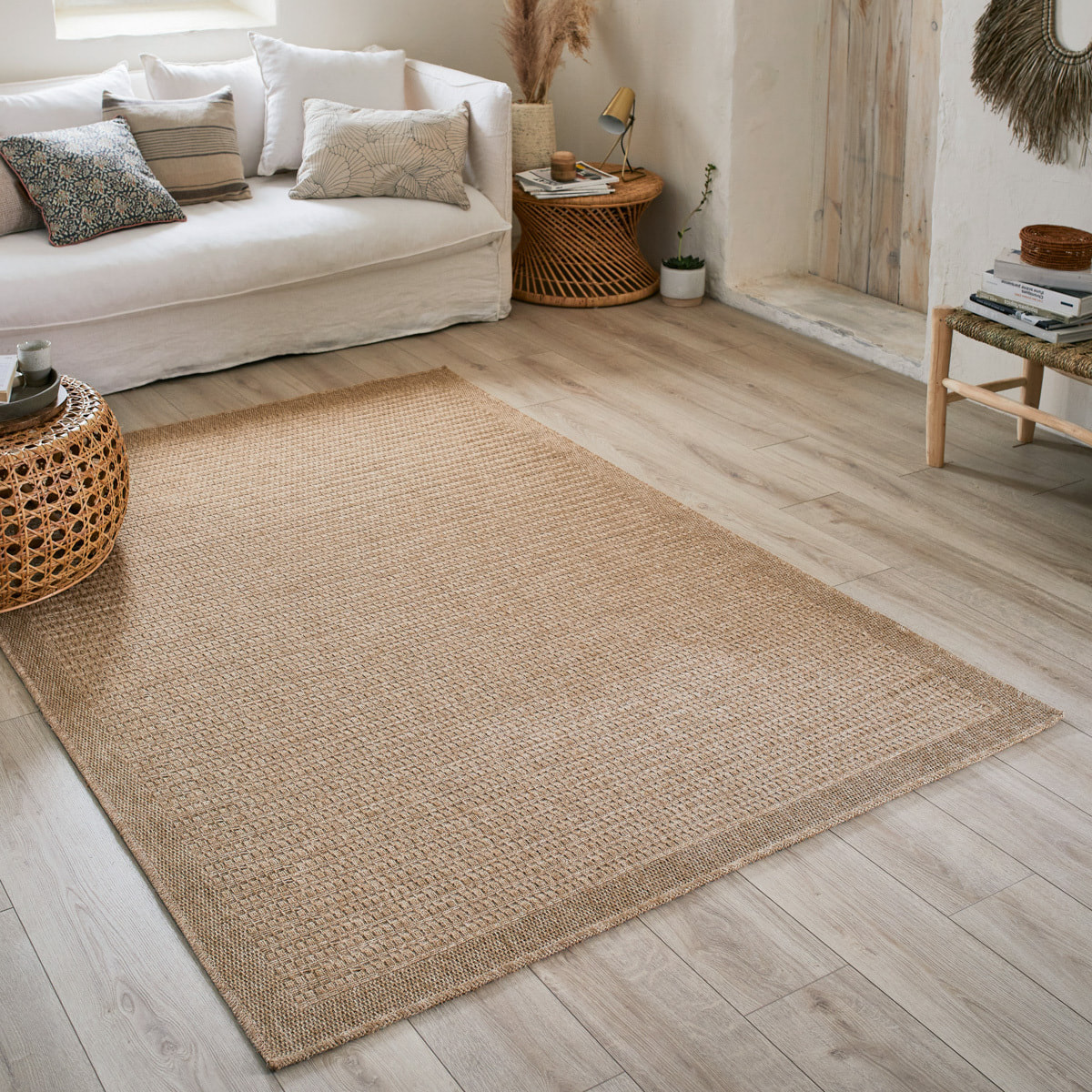 Nature - tapis aspect jute naturel beige