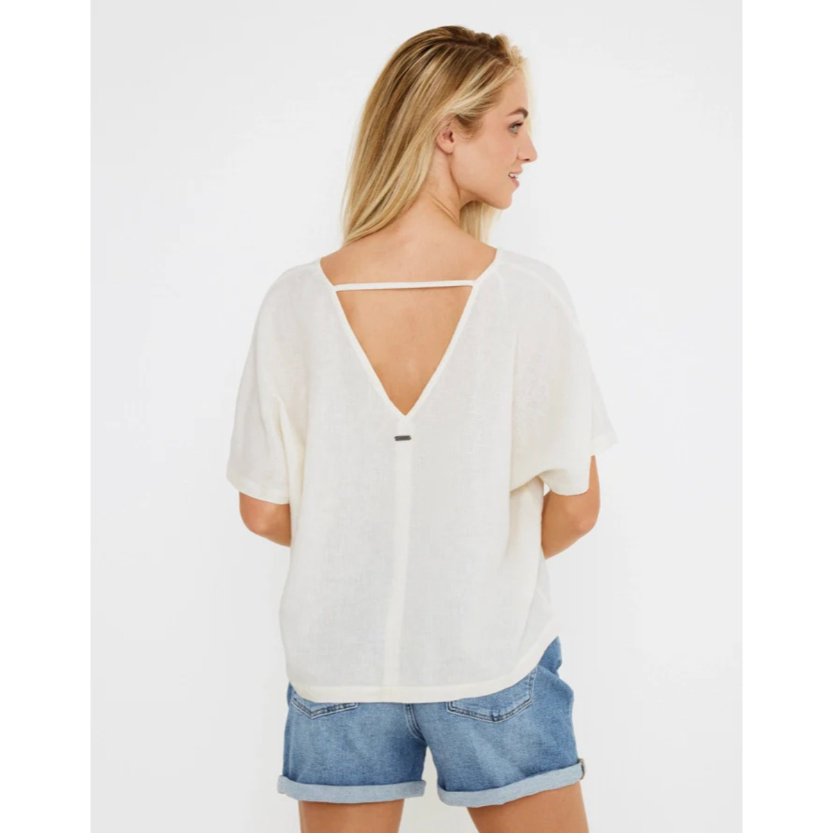 Blusa Manga Corta Lino - Casilda