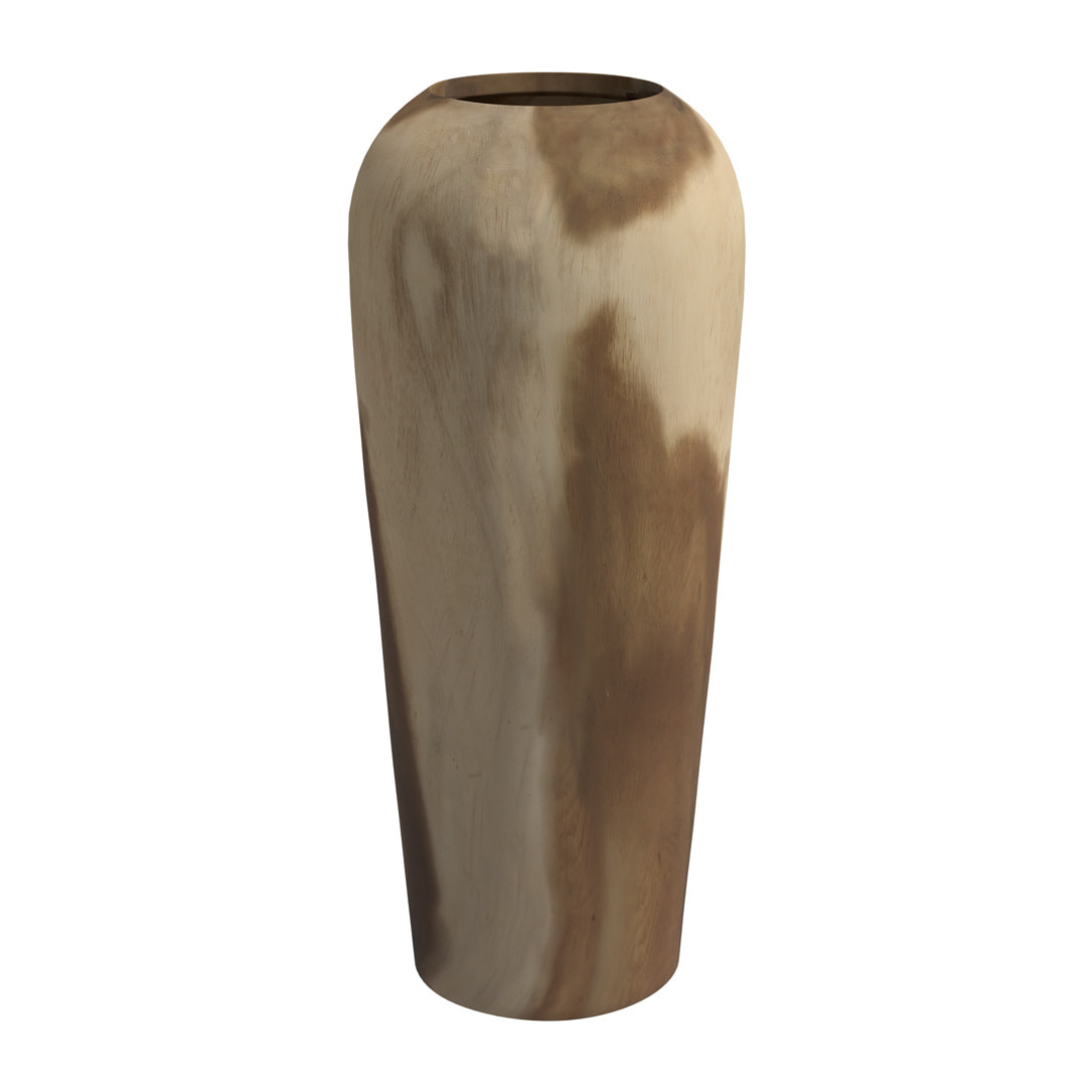 Vase décoratif en bois de suar H60 cm - Makkar