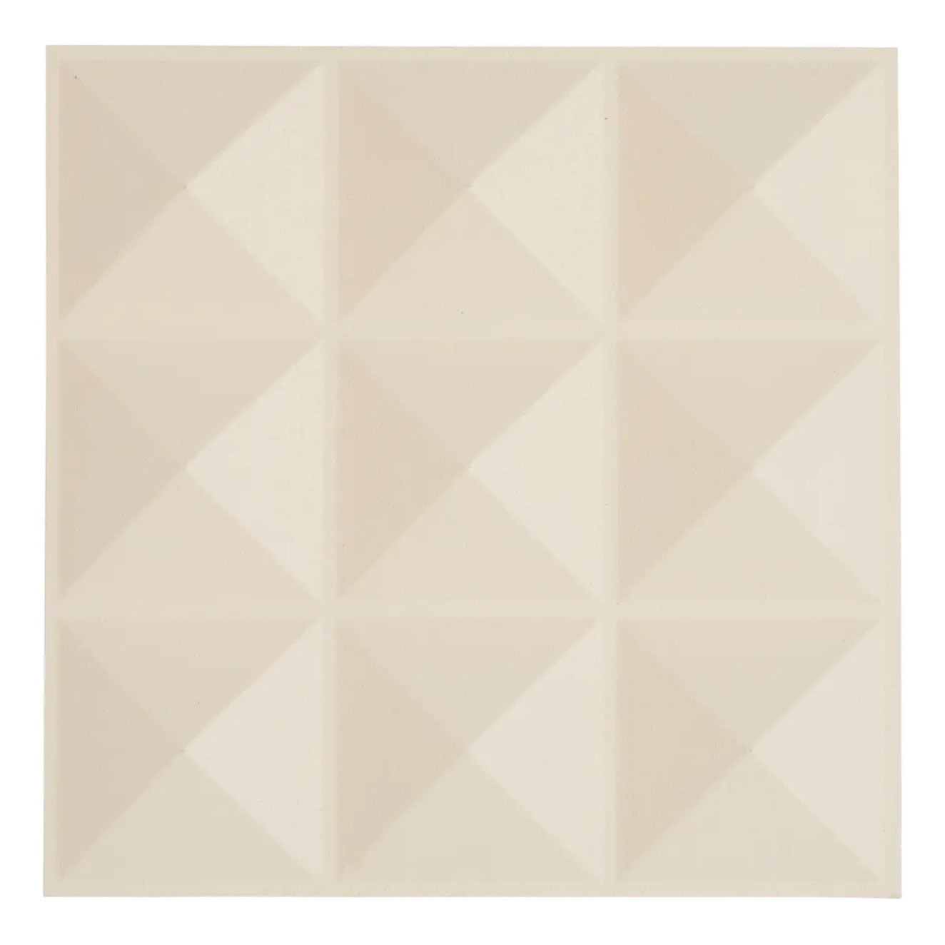 2 stickers muraux Oren diamant 30x30cm beige