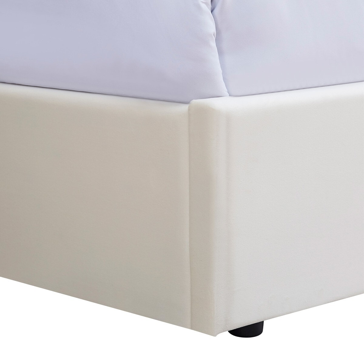 Lit avec tête de lit en velours - NINON