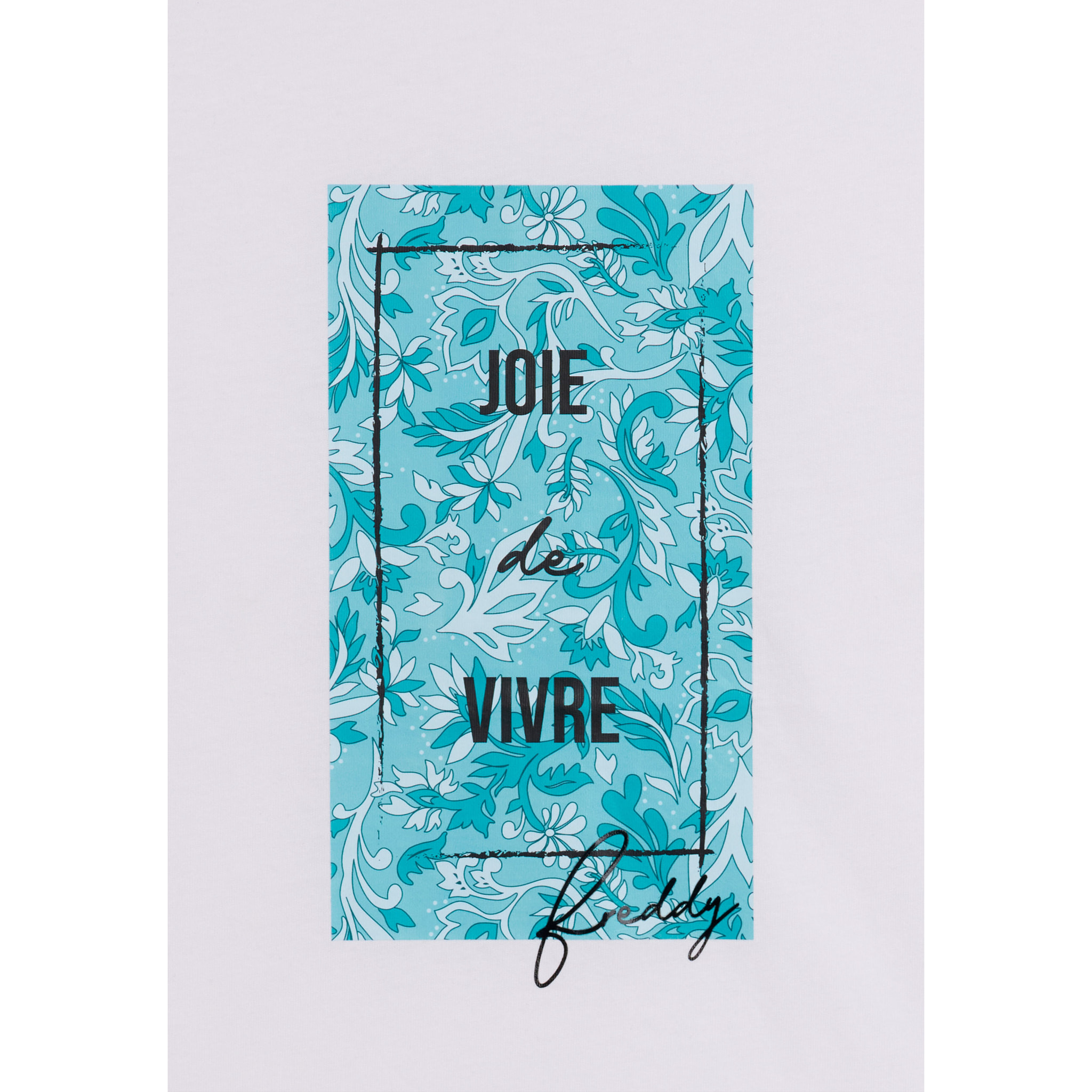 T-shirt con stampa colorata floreale