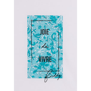 T-shirt con stampa colorata floreale