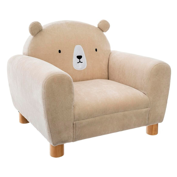 Sillón infantil en forma de oso dimensiones: l.51xp.42,5xh.44cm