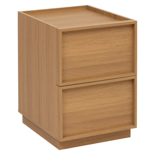 Table de chevet Framy 2 tiroirs en bois