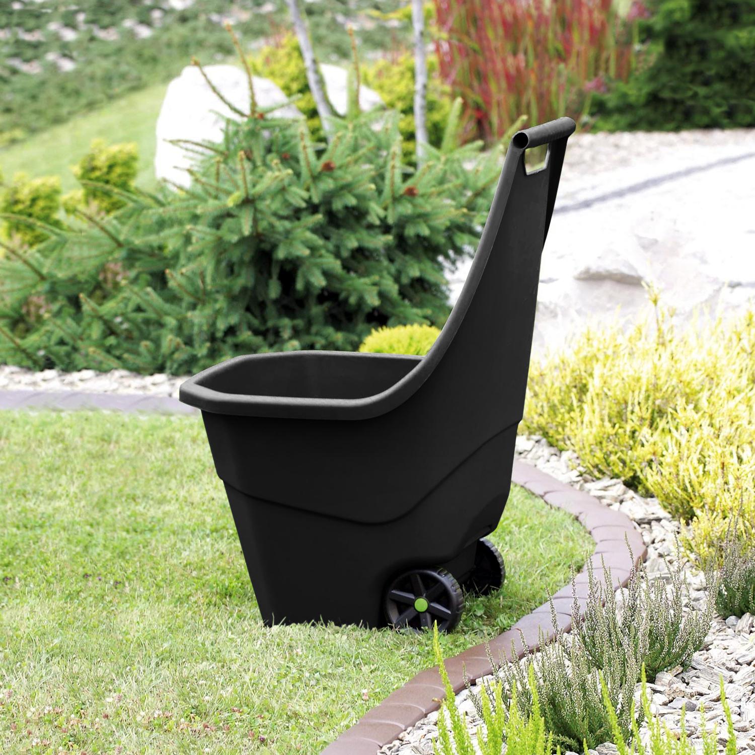 Carro de jardin Prosperplast ''Load & Go'' 55 L en color negro