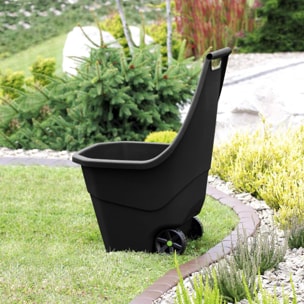 Carro de jardin Prosperplast ''Load & Go'' 55 L en color negro