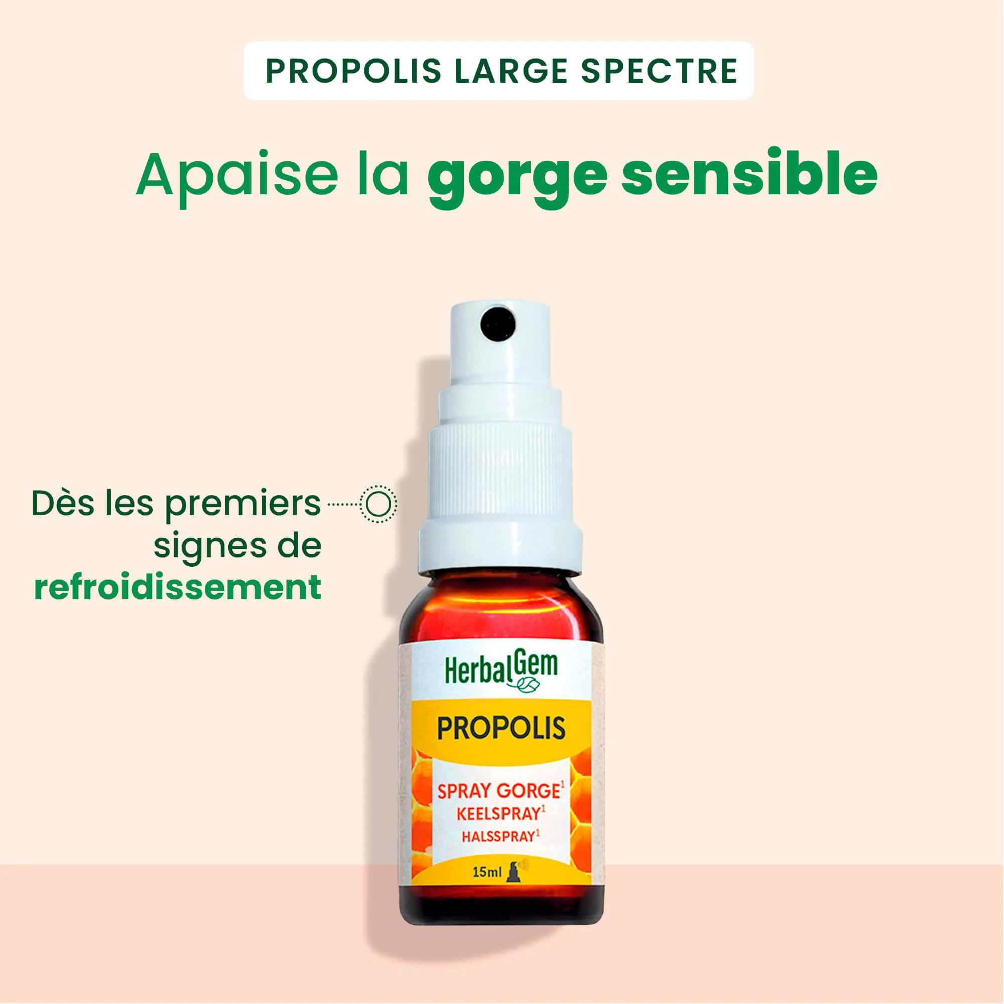 Herbalgem- Duo pack Propolis spray - Bio - 15 ml