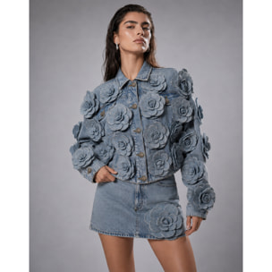 PHILIPP PLEIN Chaqueta vaquera ROSES