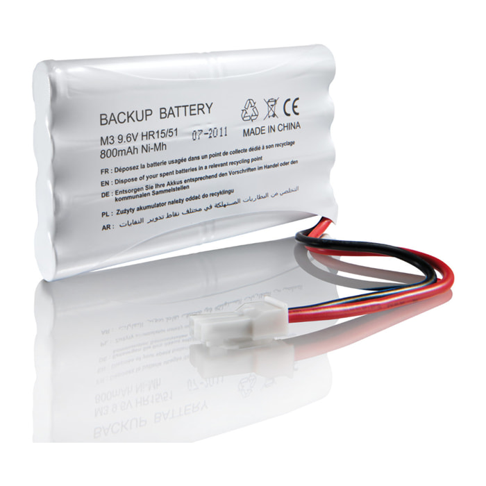 Batterie de secours pour moteurs de portail et/ou porte de garage - Compatible moteurs Freevia, Slidymoove, Evolvia, Exavia, SGA, SGS et GDK