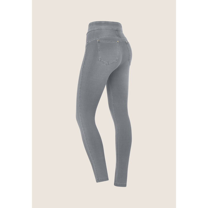Jeggings N.O.W. skinny vita alta con impunture decorative
