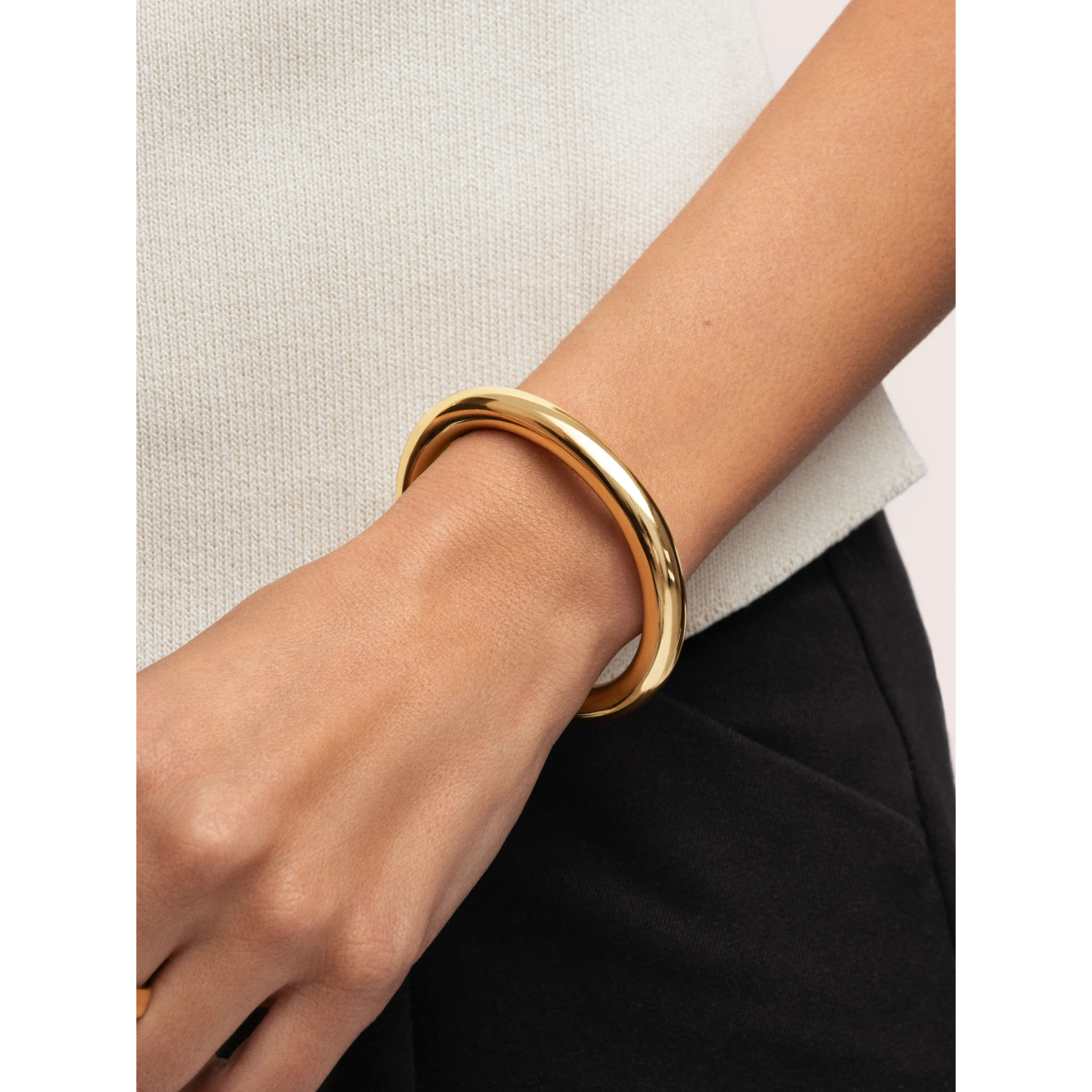 Brazalete Allegra Acero Baño Oro