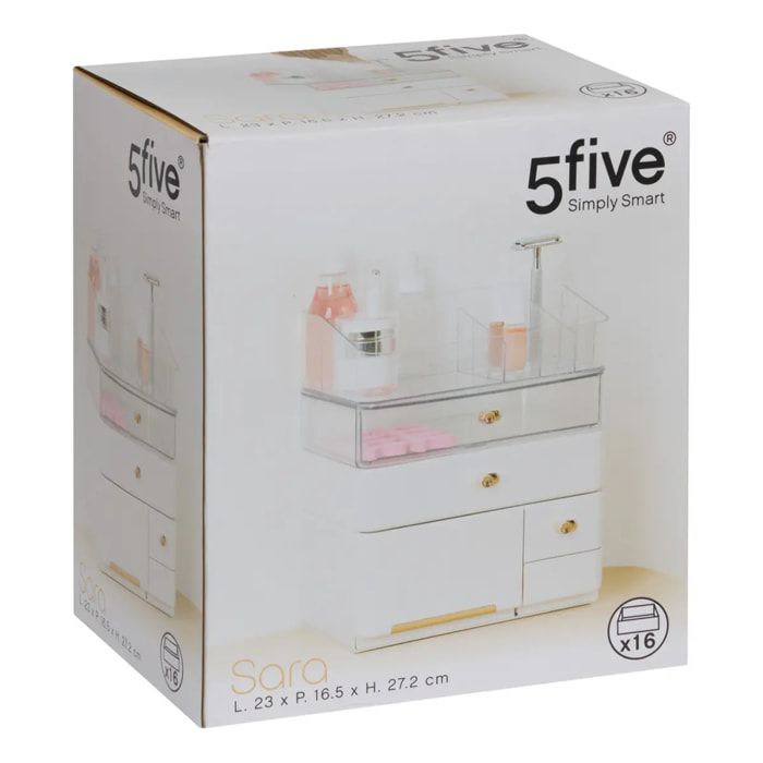 Organiseur Sara L23cm blanc