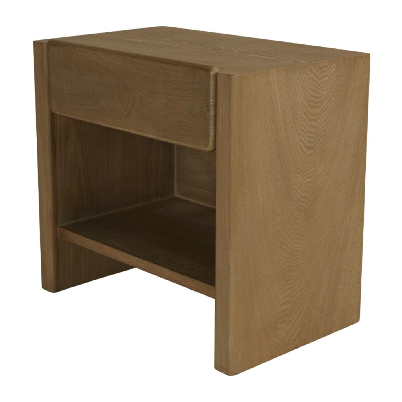 ELLA - Chevet couleur naturelle 1 tiroir design arrondi