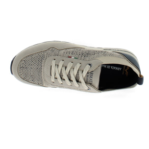Armata di Mare Scarpe Uomo Sneakers Casual Stringate con Soletta Rimovibile in Memory Foam AMU S25L700 Beige