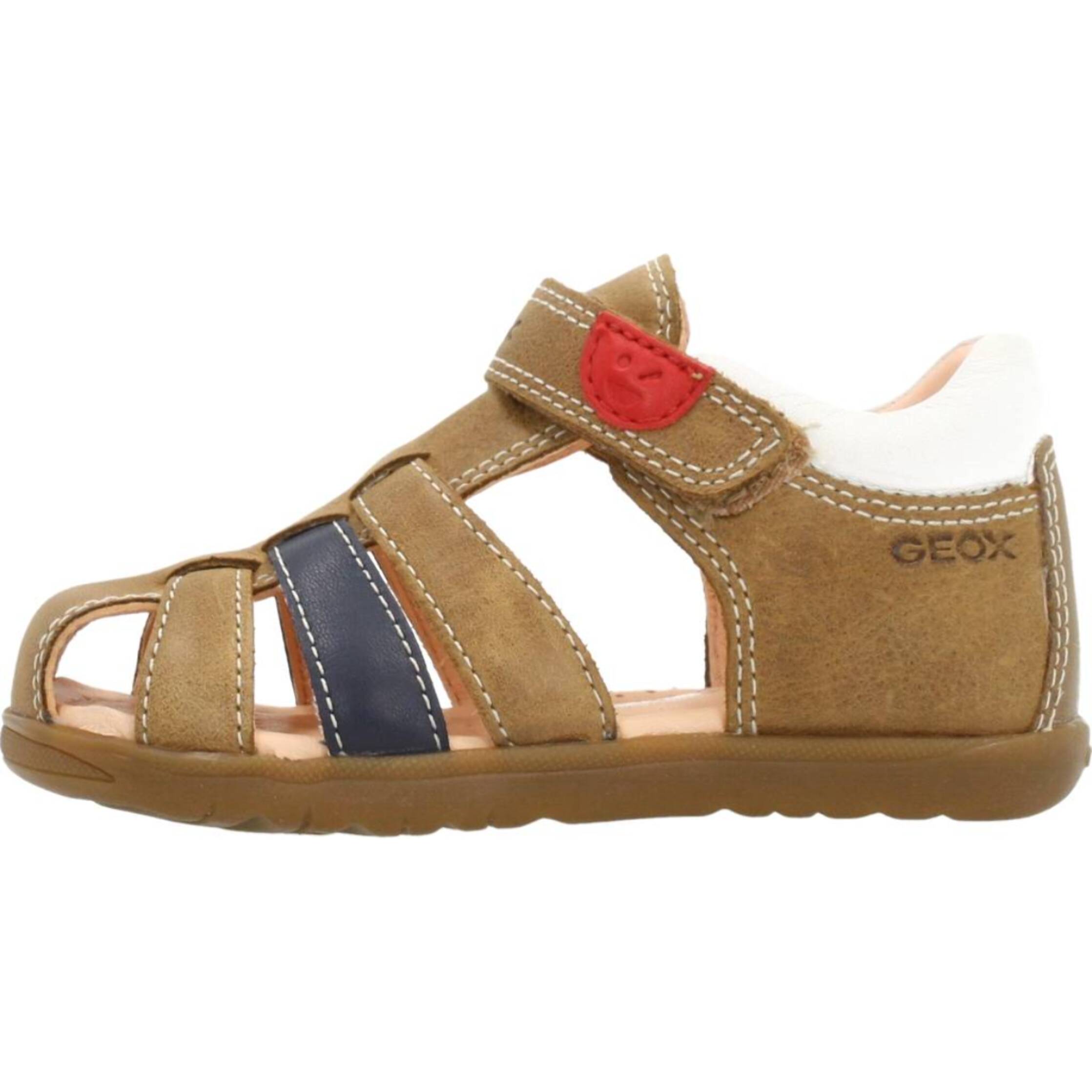 Sandalias Niño de la marca GEOX  modelo B SANDAL MACCHIA BOY MARRON