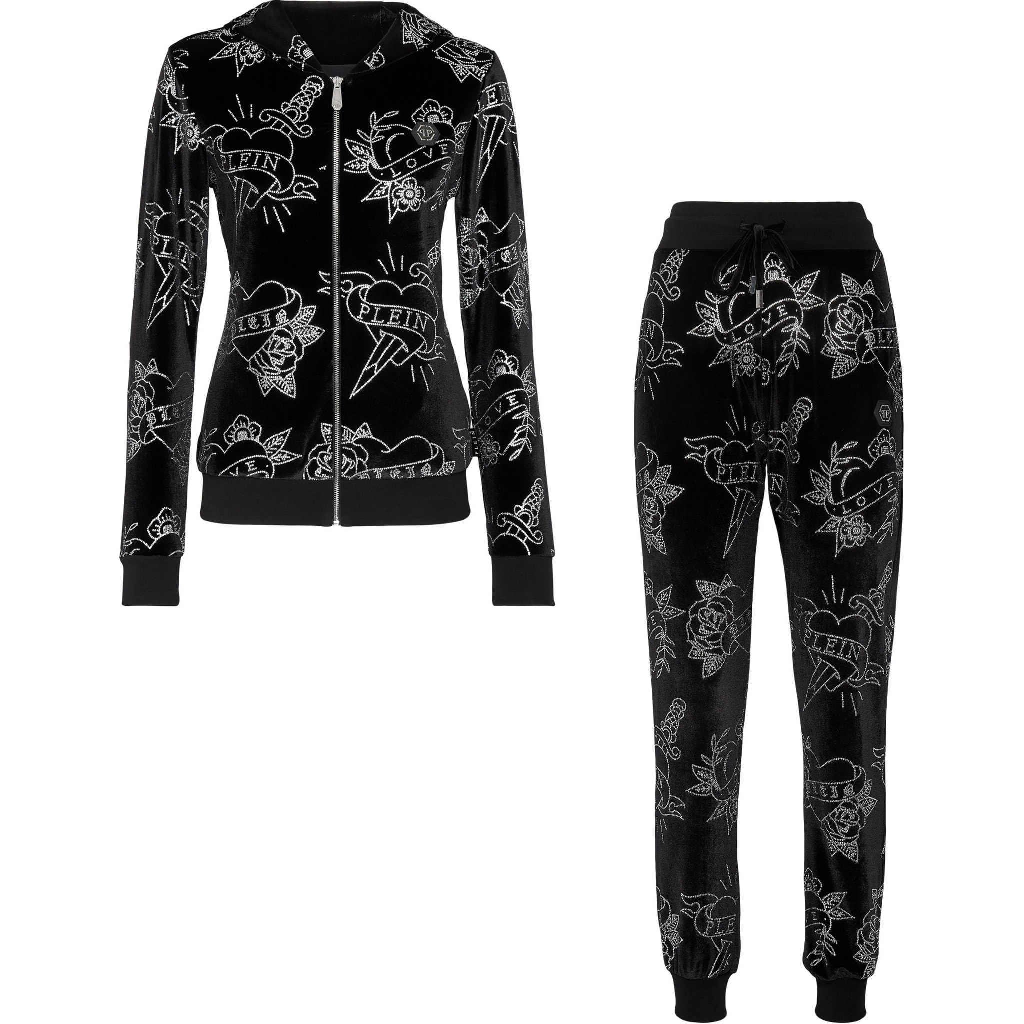 PHILIPP PLEIN Tracksuit: Top & Trousers LOVE