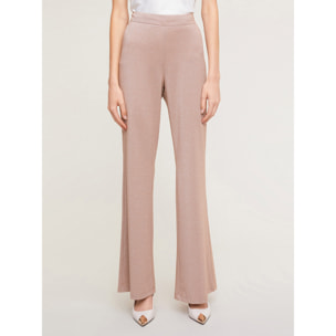 Motivi - Pantalón flare lúrex - Beige