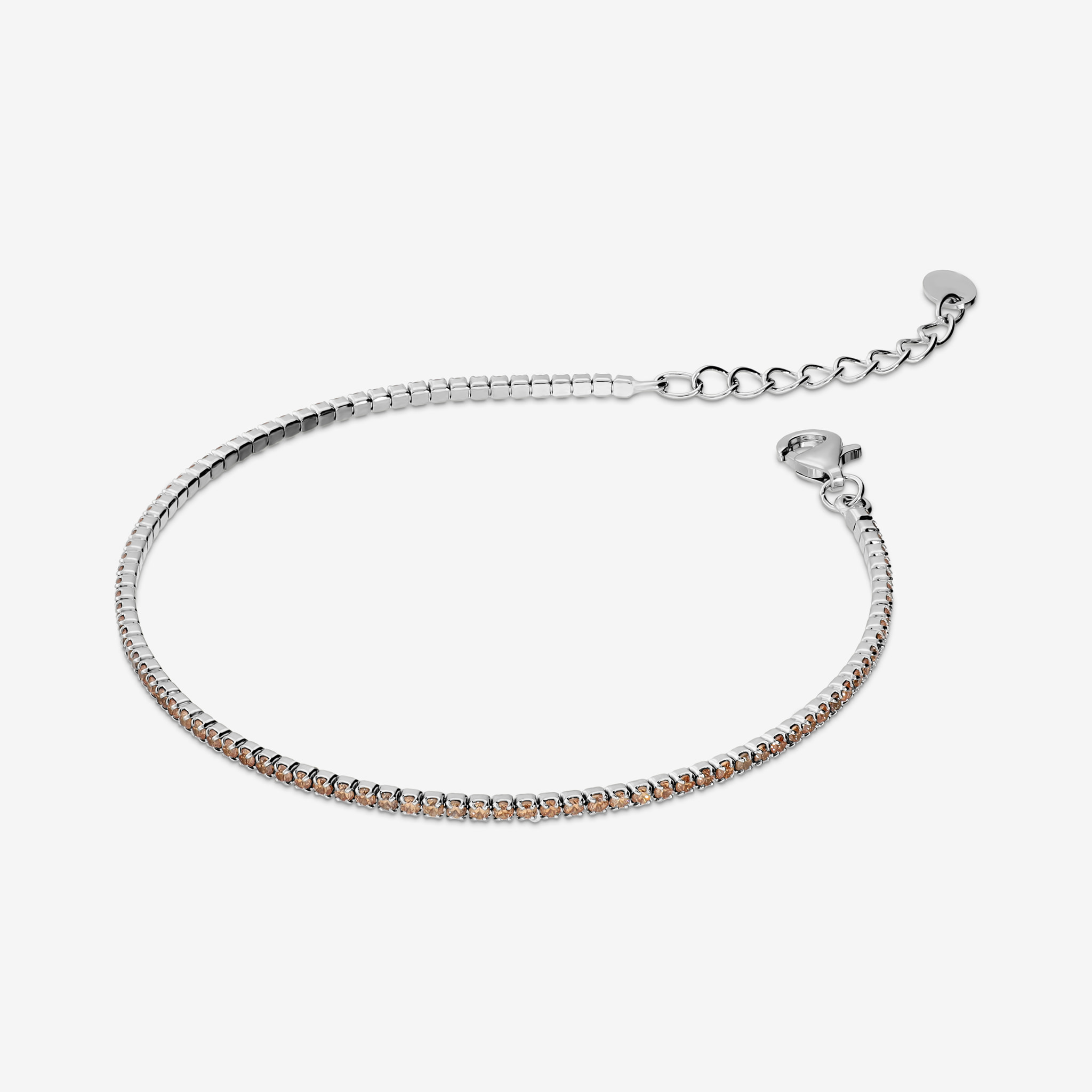 Bracciale Tennis con Cubic Zirconia Champagne 1.5mm