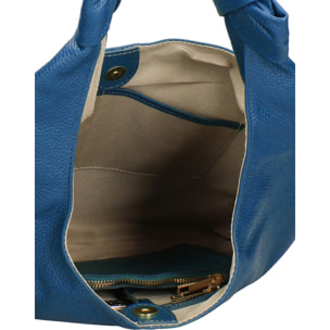 Borsa a spalla da donna Made in Italy - Modello Iduna Lux - 100% pelle - 41.0 x 28.0 x 3.0 cm