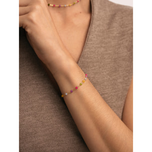 Pulsera Stella Color Acero Baño Oro