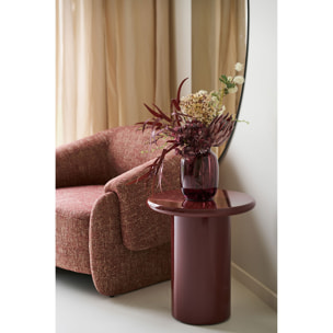 Tavolino d'appoggio Otago bordeaux ø45×50 cm