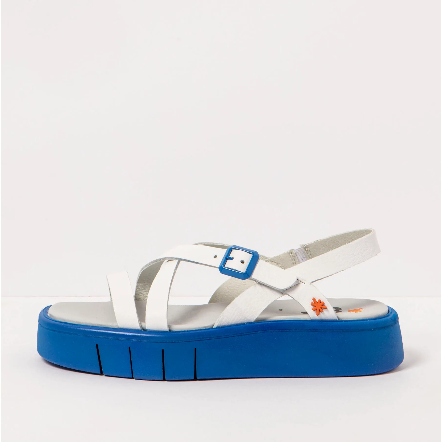 Sandalias 1853 NAPPA WHITE-BLUE/ MALAGA color White-blue