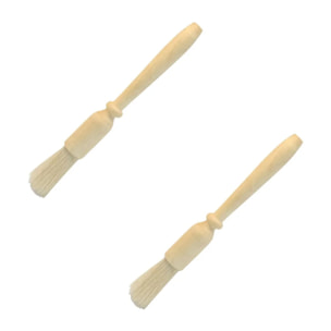 Set de 2 ustensiles de pâtisserie pinceau en poil de porc Fackelmann Boisselerie