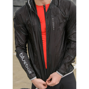CHAQUETA IMPERMEABLE CICLISMO PARA HOMBRE BLUEBALL EN NEGRO