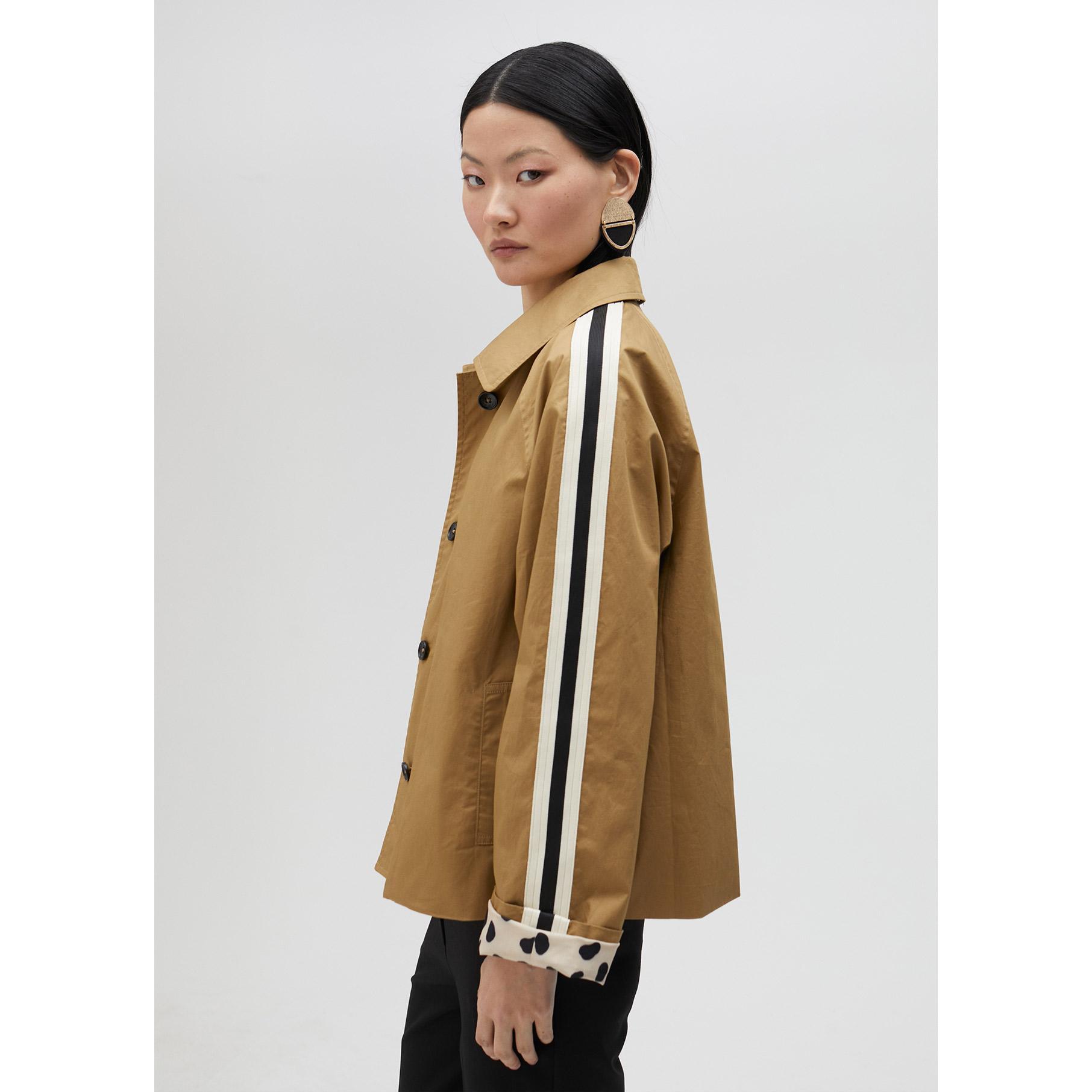 Trench corto cammello