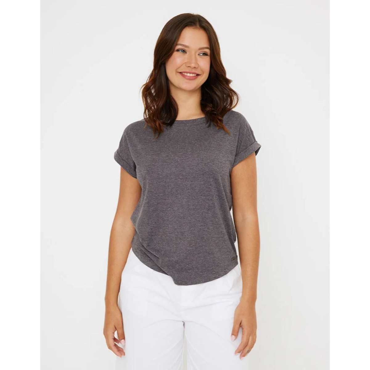 Camiseta Manga Corta Gris - Luma