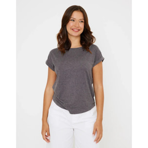 Camiseta Manga Corta Gris - Luma