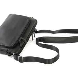 Borsa a tracolla  unisex In Vera pelle Made in Italy 34x23x8,5 cm