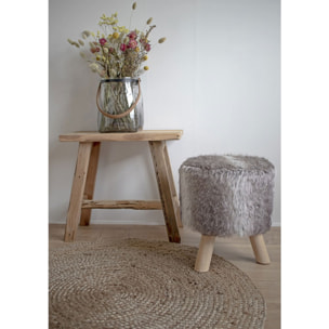 Panchina Barcelona in legno di teak naturale, 50 cm