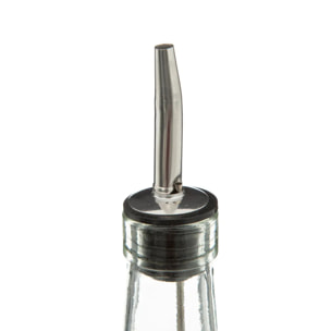 Bouteilles huile/vinaigre verre bambou 0,48L