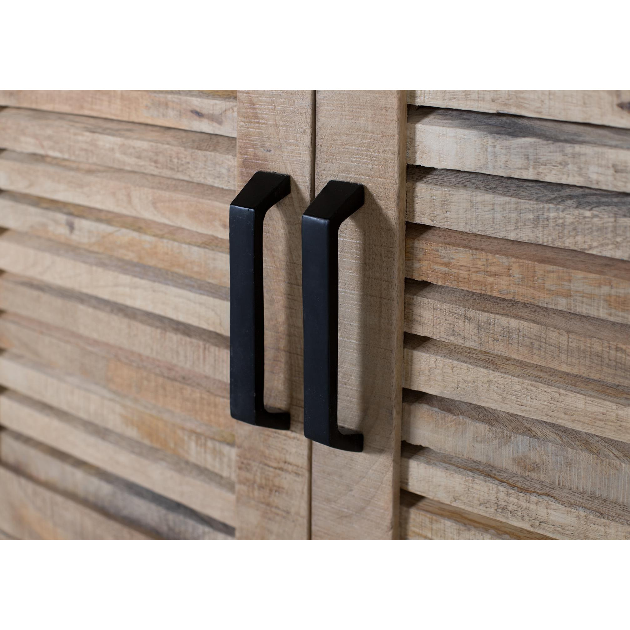 Vitrina de Madera de Mango 90 Cm Estilo Rústico Contemporáneo