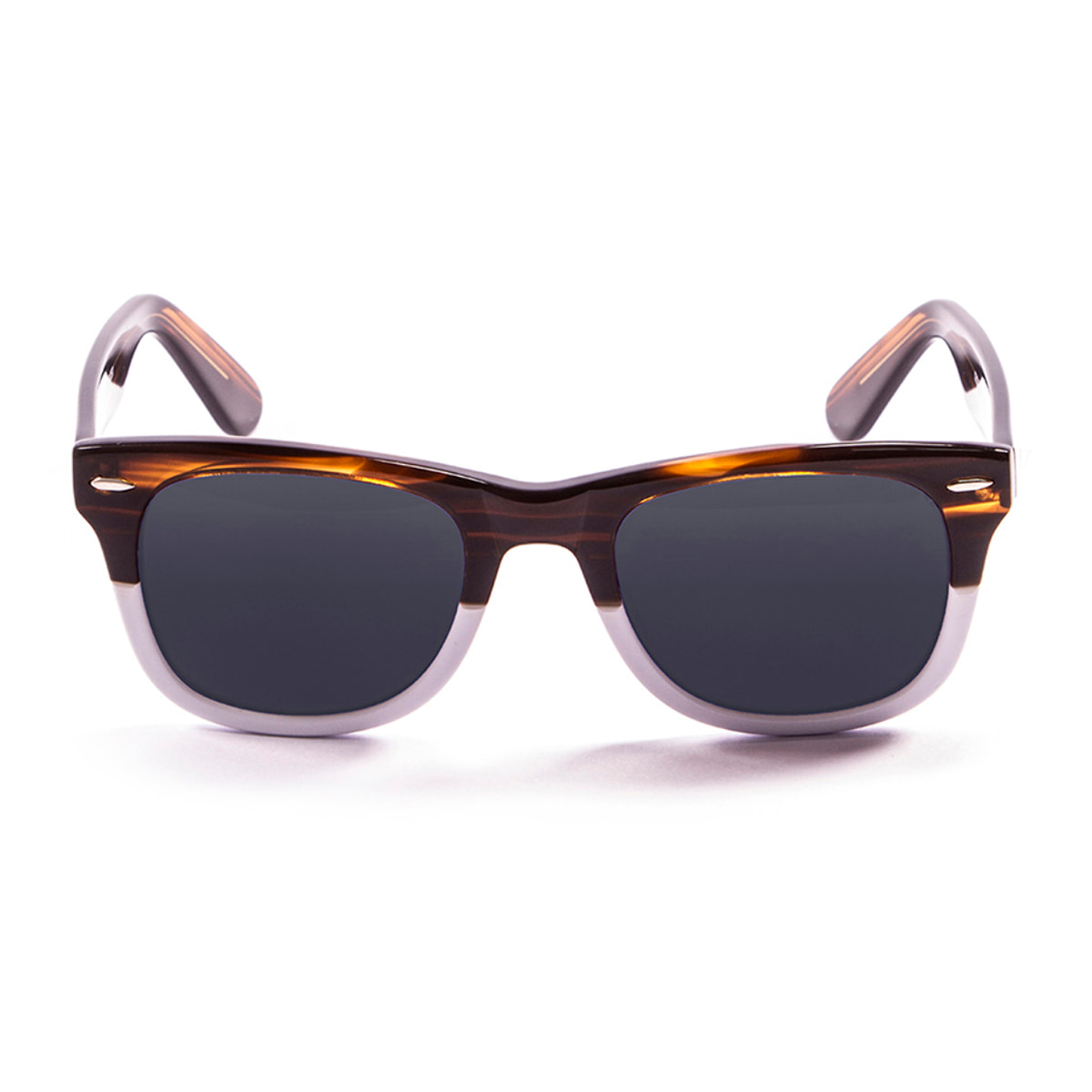 Gafas de sol LENOIR BIARRITZ - Marrón y blanco / Ahumada