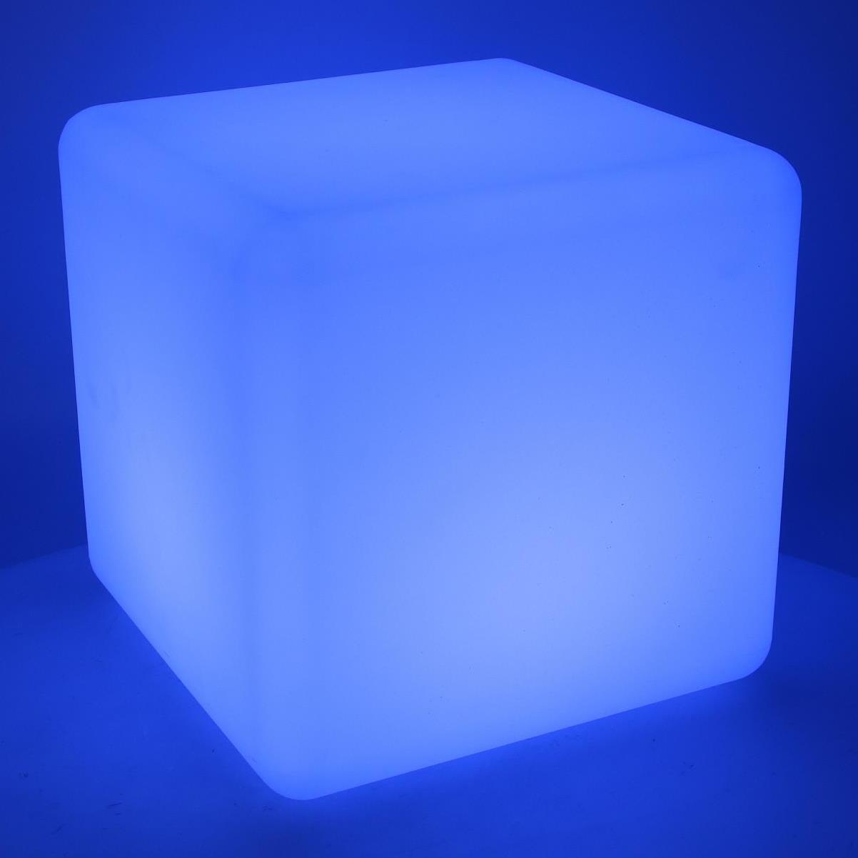 Lampada led in plastica ricaricabile multicolor quadro cm30x30h30