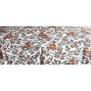Parure De Couette 3pcs 100% Coton 57 Fils/cm2-savane