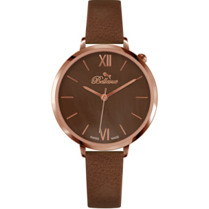 Reloj Bellevue B.51 Mujer Analogico Cuarzo con Correa de Piel sintetica