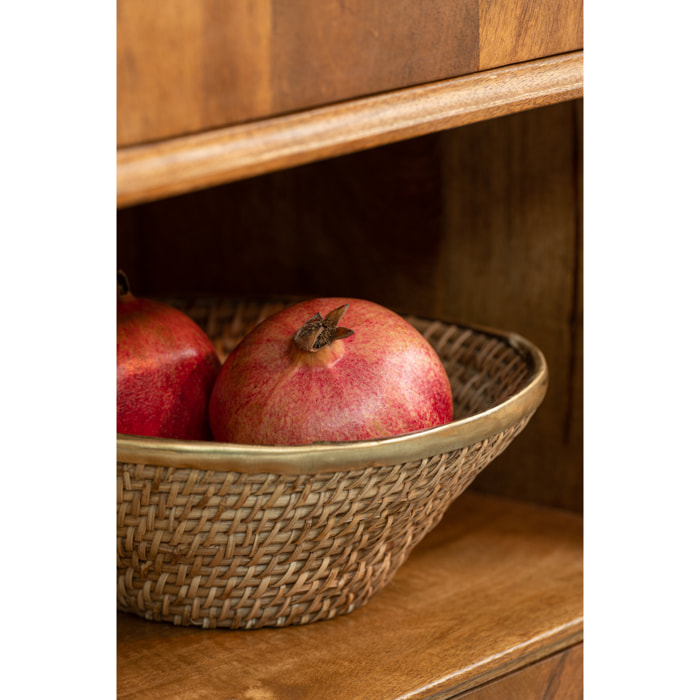 J-Line panier pour fruits - jute - naturel