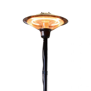 Estufa de exterior con pie tipo farola HEATY LAMPY PURLINE