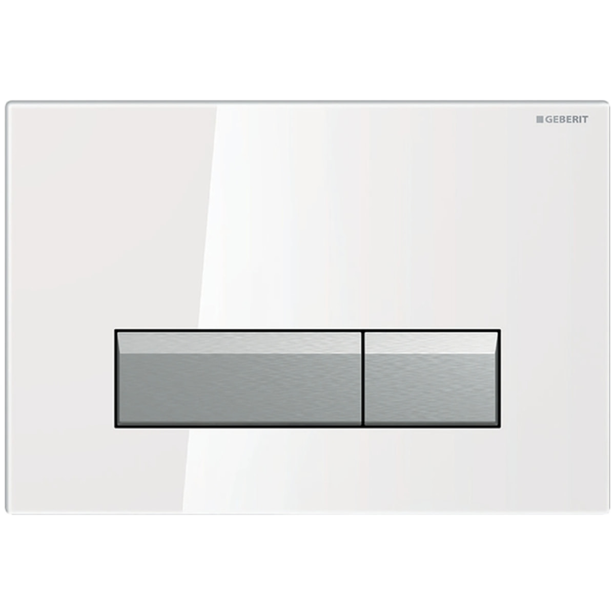 Sigma 40 Plaque de recouvrement rinçage à 2 boutons, blanc (115.600.SI.1)
