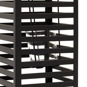 Lanterne En Metal Noir Black Forest H24.5cm
